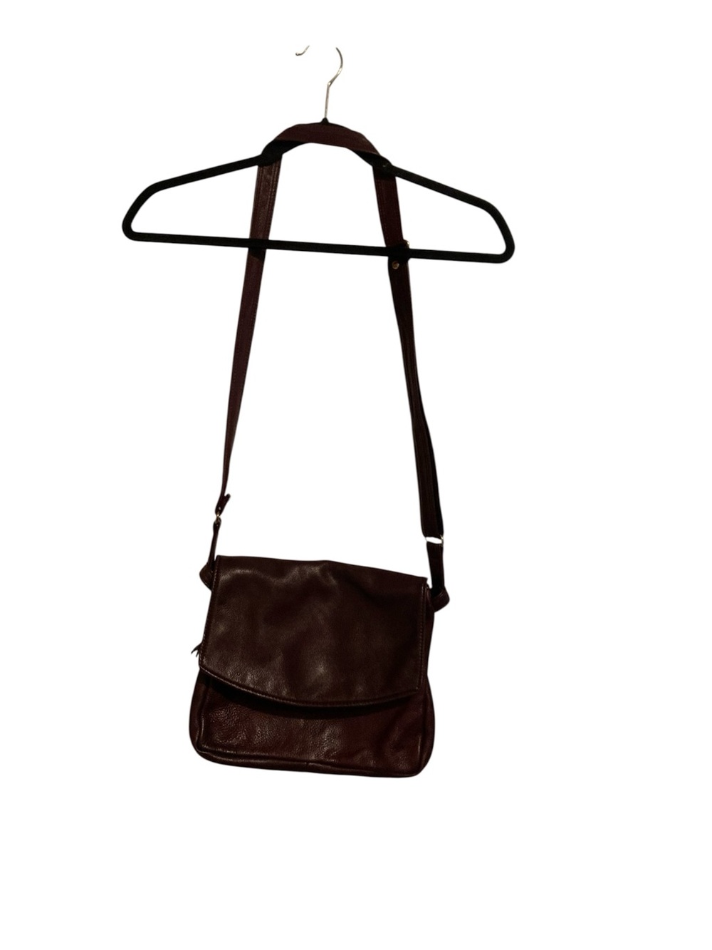 VTG Victoria Leather Co  Brown Leather Shoulder Bag